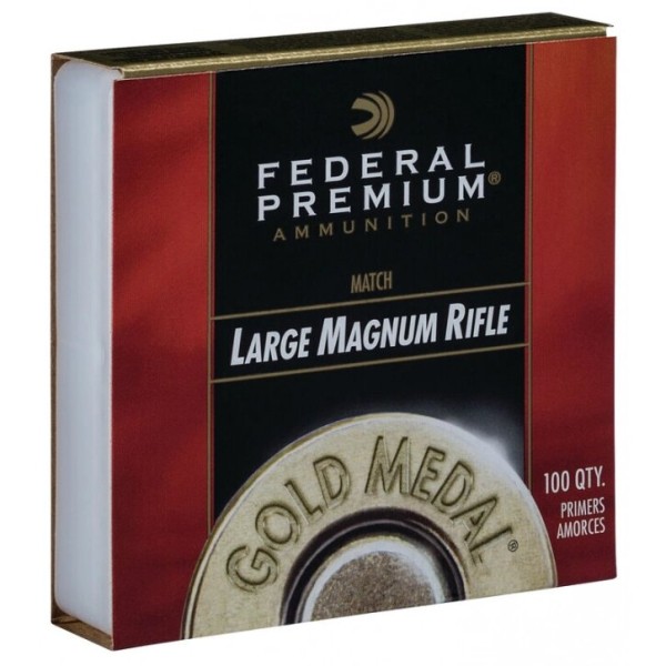FEDERAL Large Rifle Magnum Zündhütchen Gold Medal Match 