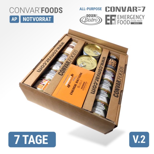 Convar Foods - 7 Tage Nahrungspaket V2