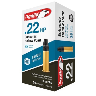 Aquila .22lr Subsonic HP 38gr