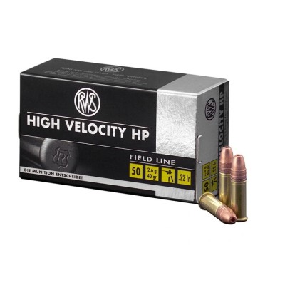 RWS .22lr High Velocity HP 2,6g/40gr Field Line 50Stk.