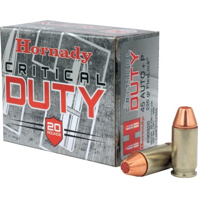 Hornady 45 ACP+P, Critical Duty 220gr 20Stk.