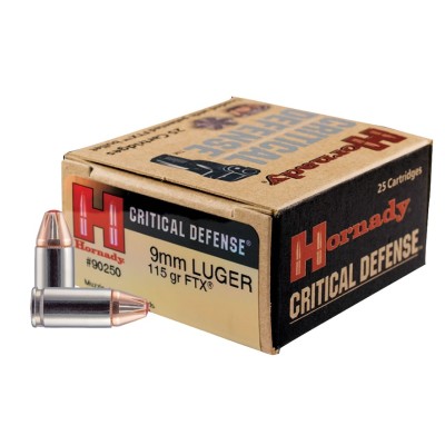 Hornady 9X19mm Critical Defense 115gr 25Stk.