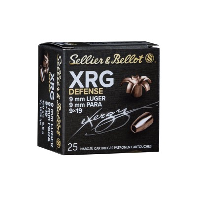 Sellier & Bellot XRG DEFENSE 9mm Luger 6,47g/100gr 25Stk.