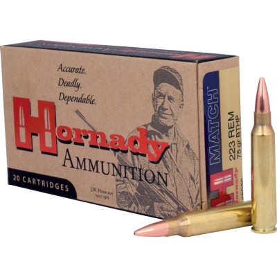 Hornady, 223 Remington, BTHP Match 52gr 50Stk.