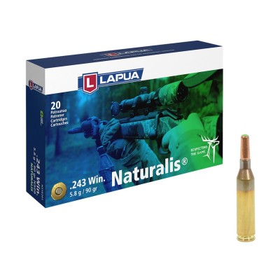 Lapua 243 Winchester Naturalis RN N509 5,83g/90gr 20Stk.