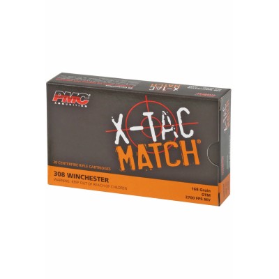 PMC 308 Winchester X-TAC Match Sierra OTM 168gr 20 Stk.