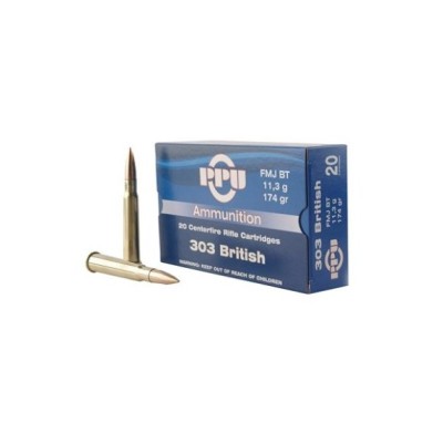 PPU .303 British FMJ BT 11,27g/174gr 20Stk.