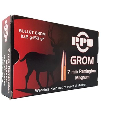 PPU 7mm Remington Magnum GROM 10,2g/158gr 20Stk.