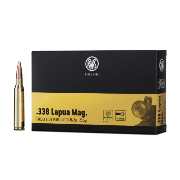 RWS .338 Lapua Magnum Target Elite Plus 16,2g/250gr