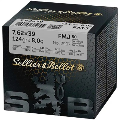 Sellier & Bellot 7,62X39 FMJ 124gr 50Stk.