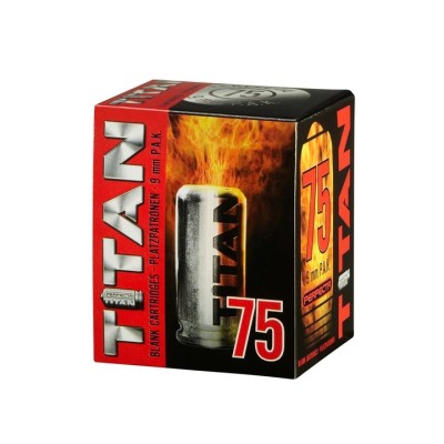 Perfecta Titan 9mm P.A.K. Platzpatronen 75Stk.