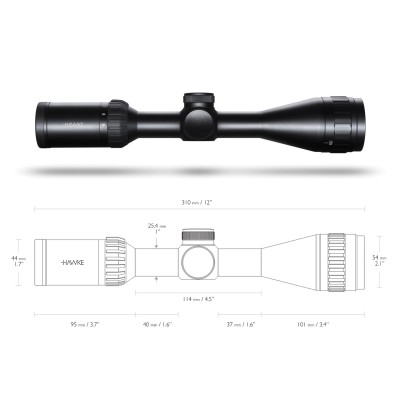 HAWKE Zielfernrohr AIRMAX 3-9x40 AO AMX