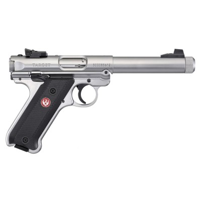 Ruger Mark IV Target Pistol Stainless Mündungsgewinde .22lr