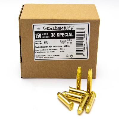Sellier & Bellot .38 Special VM Schüttpackung 10,23g/158gr 150Stk. Sellier & Bellot .38 Special VM Schüttpackung 10,23g/158gr 150Stk.