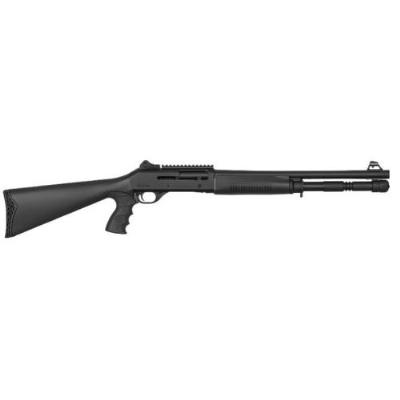 Tetra Arms T412 Halbautomatische Flinte 5+1 Schuss 12/76 LL47cm takt. Schubschaft schwarz - image