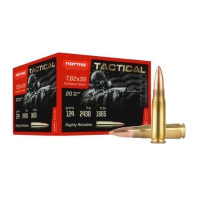 NORMA 7,62x39 CTG FMJ 8g/124gr 20Stk. - image
