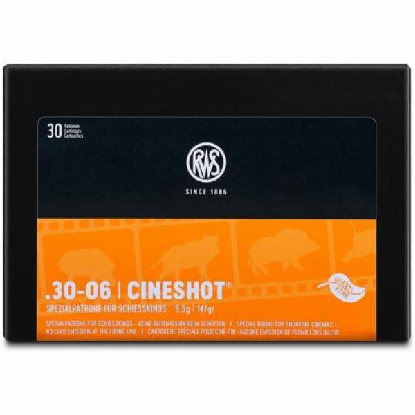 RWS Cineshot .30-06 Springfield, Spezialpatrone für Schiesskino 9,5g/147gr 50Stk.