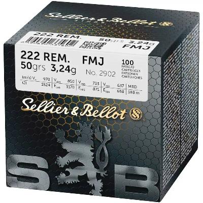 Selier&Bellot .222 Remington FMJ 3,24g/50gr 100Stk. - image