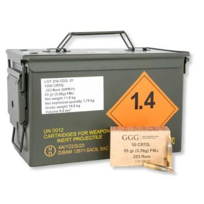 GGG 223 Remington FMJ in M2A1 Box 3,56g/55gr 1000Stk. - image