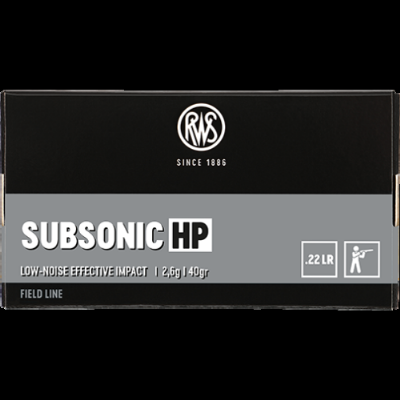 RWS .22lr Subsonic 2,6g/40grs HP Field Line 50Stk. - image