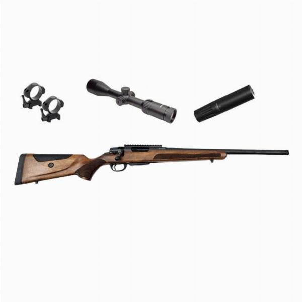 SET Brenner BR20 Success 308 Winchester LL51cm M15x1, Nightpearl 2,5-15x50i, SD, Montage