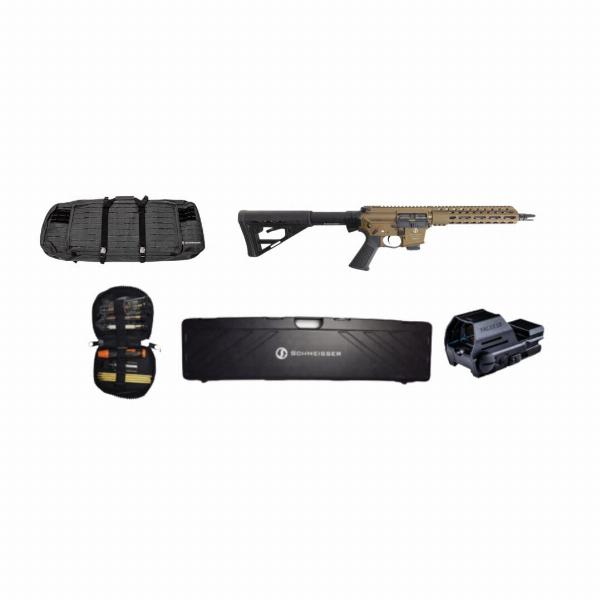 Schmeisser AR15-9 S4F 9x19 10,5inch bronze Set + Falke LE