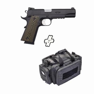 Messerschmitt ME1911 5inch 9x19 schwarz + Schmeisser Rangebag - image