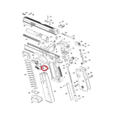 CZ 75 SP 01 Sicherungsklemme links - image