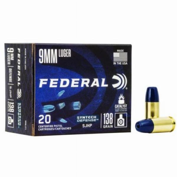 Federal Synthec Defense 9x19mm SJHP 138gr 20Stk.
