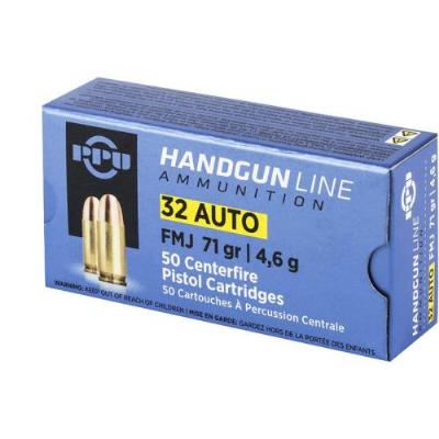 PPU 7,65 Browning / .32 Auto FMJ/VM 4,6g/71gr 50Stk. - image