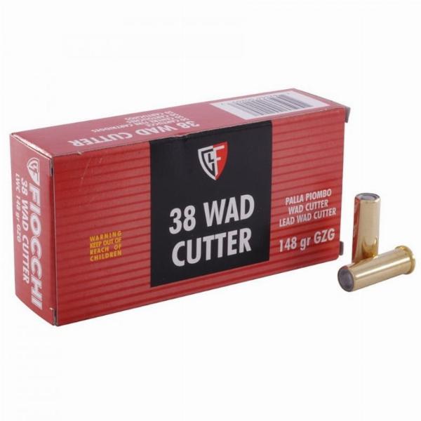 FIOCCHI .38 Special WAD CUT. LWC 9,59g/148gr 50Stk.