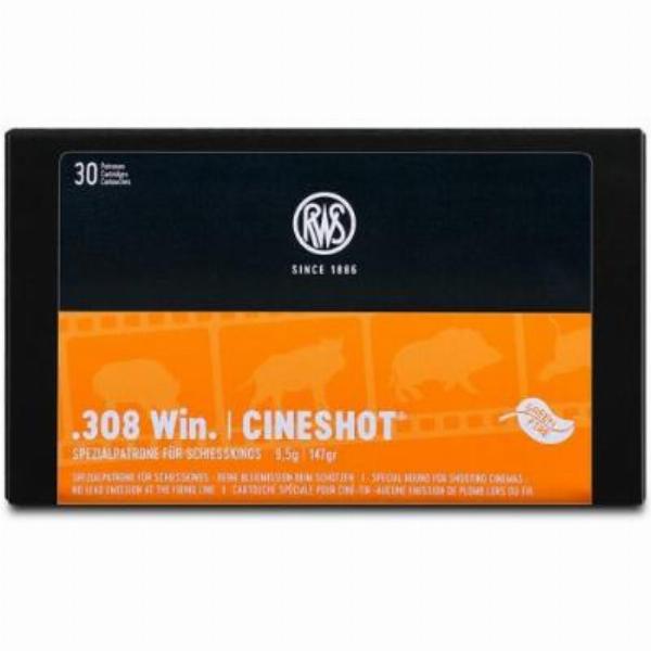 RWS Cineshot 308 Winchester, Spezialpatrone für Schiesskino 9,5g/147gr 50Stk.