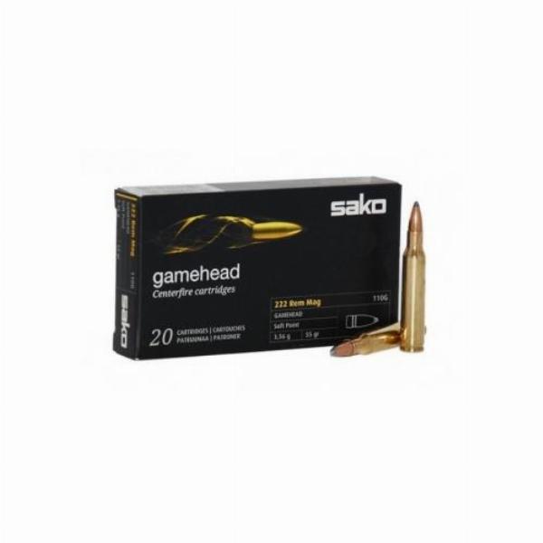 SAKO .222 Rem Gamehead SP 3,2g/50gr 20Stk.