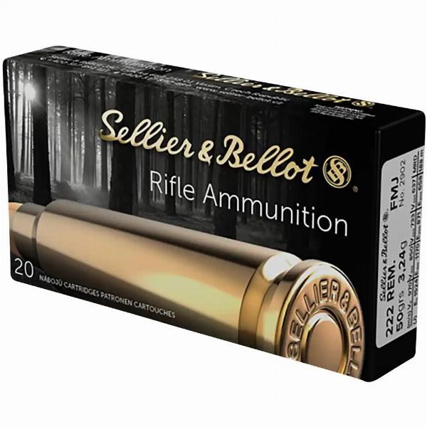 Selier&Bellot .222 Remington FMJ 3,24g/50gr 20Stk.