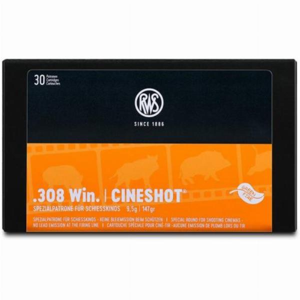 RWS Cineshot 308 Winchester, Spezialpatrone für Schiesskino 9,5g/147gr 50Stk.