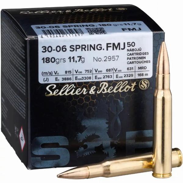 Sellier & Bellot .30-06 Springfield FMJ 11.7g/180gr 50Stk.