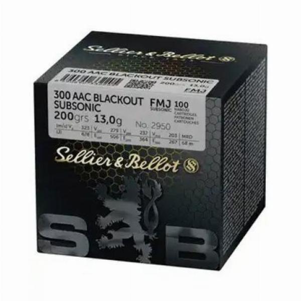 Sellier & Bellot 300 Blackout FMJ 13g/200gr 100Stk Subsonic