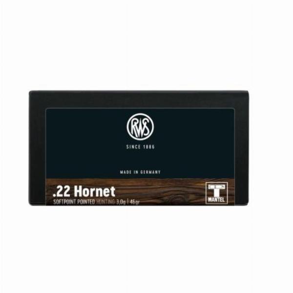 RWS .22 Hornet Teilmantel 3,0g/46gr 20Stk.