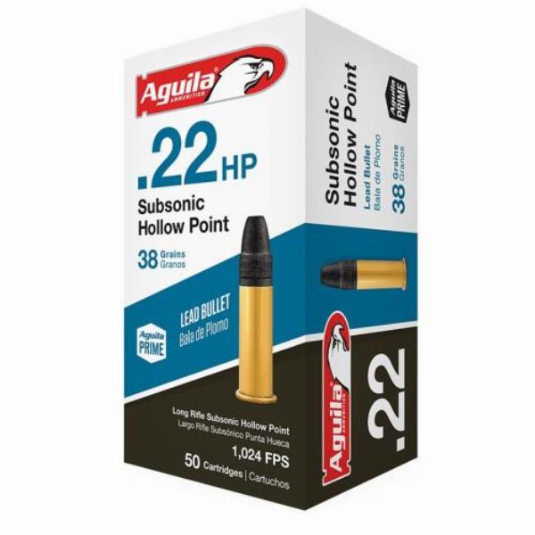 Aquila .22lr Subsonic HP 38gr