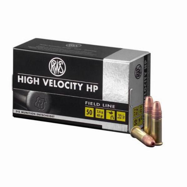 RWS .22lr High Velocity HP 2,6g/40gr Field Line 50Stk.