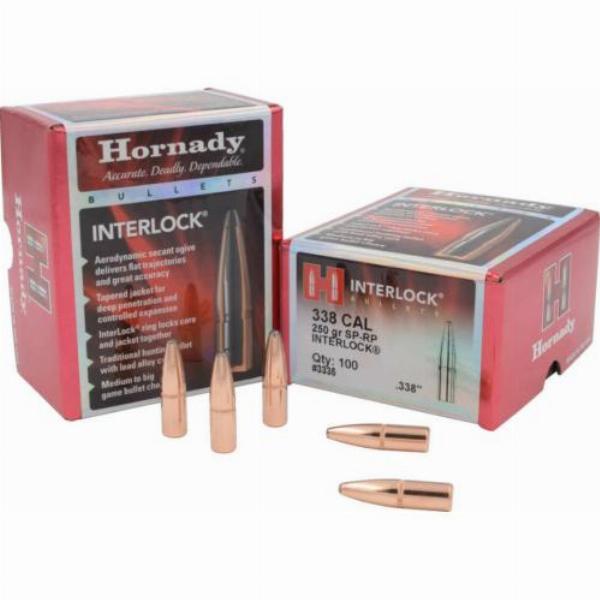Hornady Geschosse .338 225gr SP-RP Interlock 100St