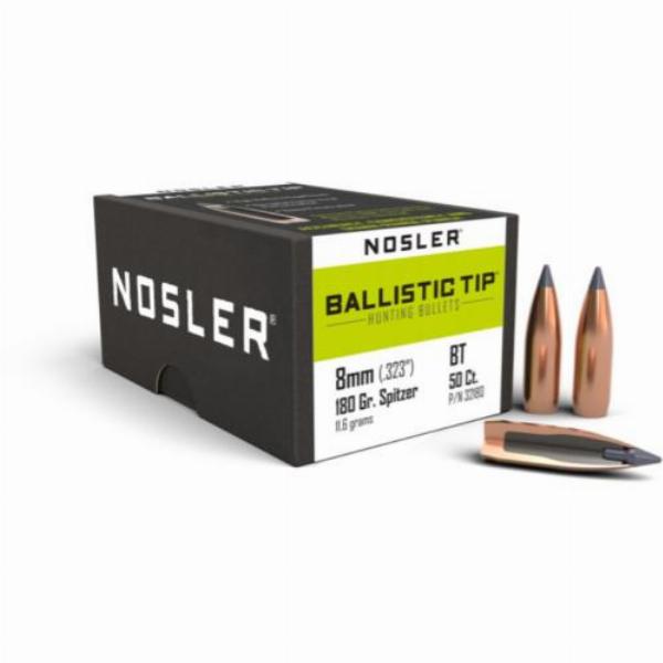 Nosler Geschosse 8mm 180gr Ballistic Tip 50Stk.