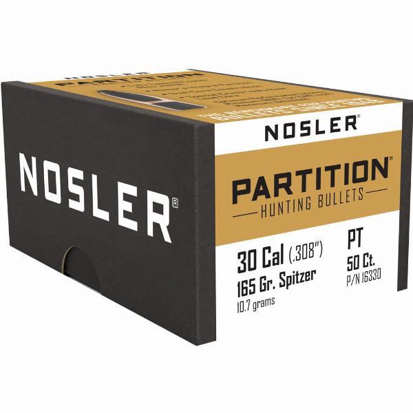 Nosler Geschosse 7,62/.30 165gr Spitzer Partition 50Stk.