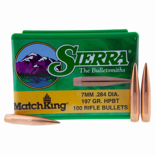 Sierra Geschosse 7mm/.284 197gr HPBT Tipped MatchKing 100Stk.
