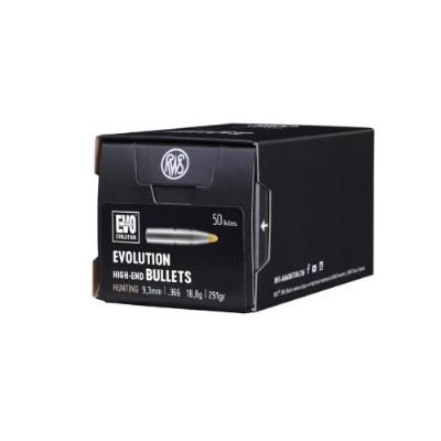 RWS Geschosse 9,3mm/.366 18,8gr/291gr EVO 50Stk. - image