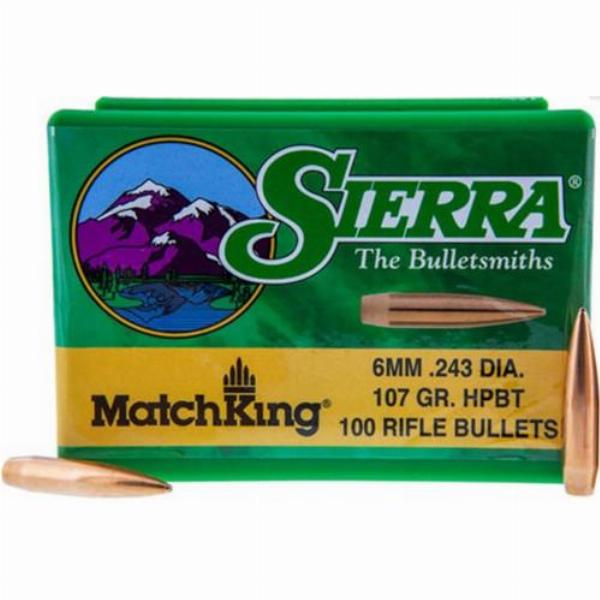 Sierra Geschosse 6mm/.243 85gr HPBT Gameking 100Stk.