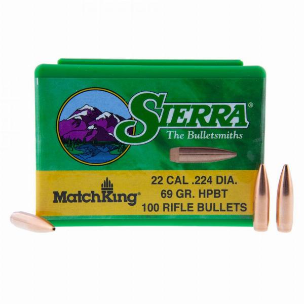 Sierra Geschosse 5,6mm/.224 69gr Tipped Matchking 500 Stk.