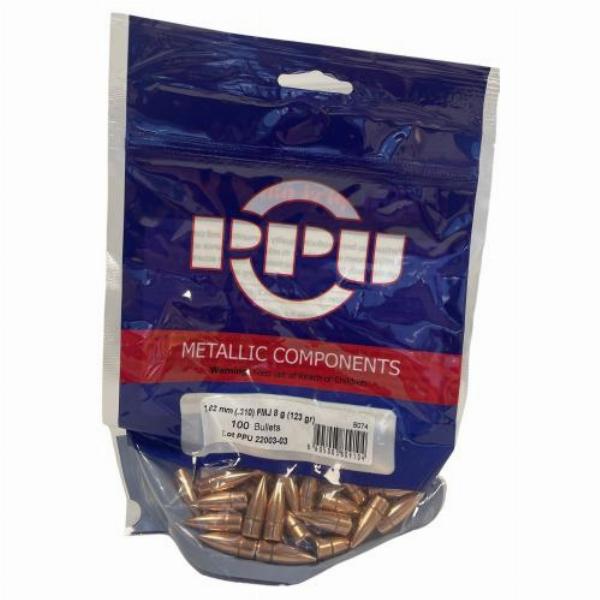 PPU Geschosse 7,62/.30 123gr FMJ 100Stk.