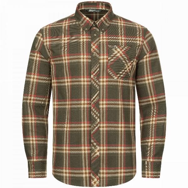 BLASER Herren Hemd Sebastian brau/rot XX-Large