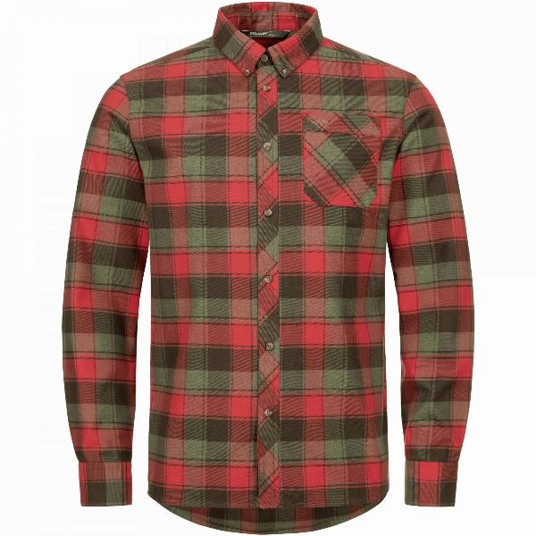 BLASER Herren Hemd Theodor rot/dunkelgrün Medium